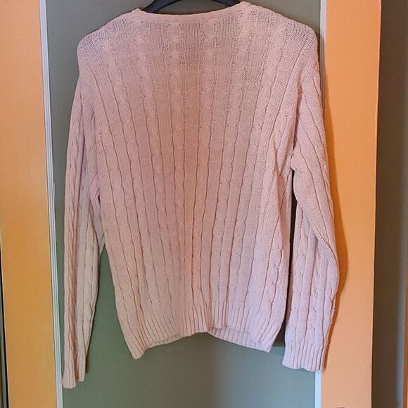 Large Northern Isles Cardigan Cable Knit Sweater - Picture 2 of 5